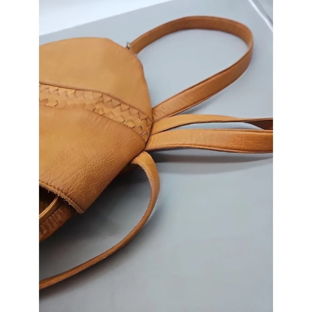 Day & Mood Leather Sling Backpack Purse Blue Gray Anthropologie Boho Hippie Bag
